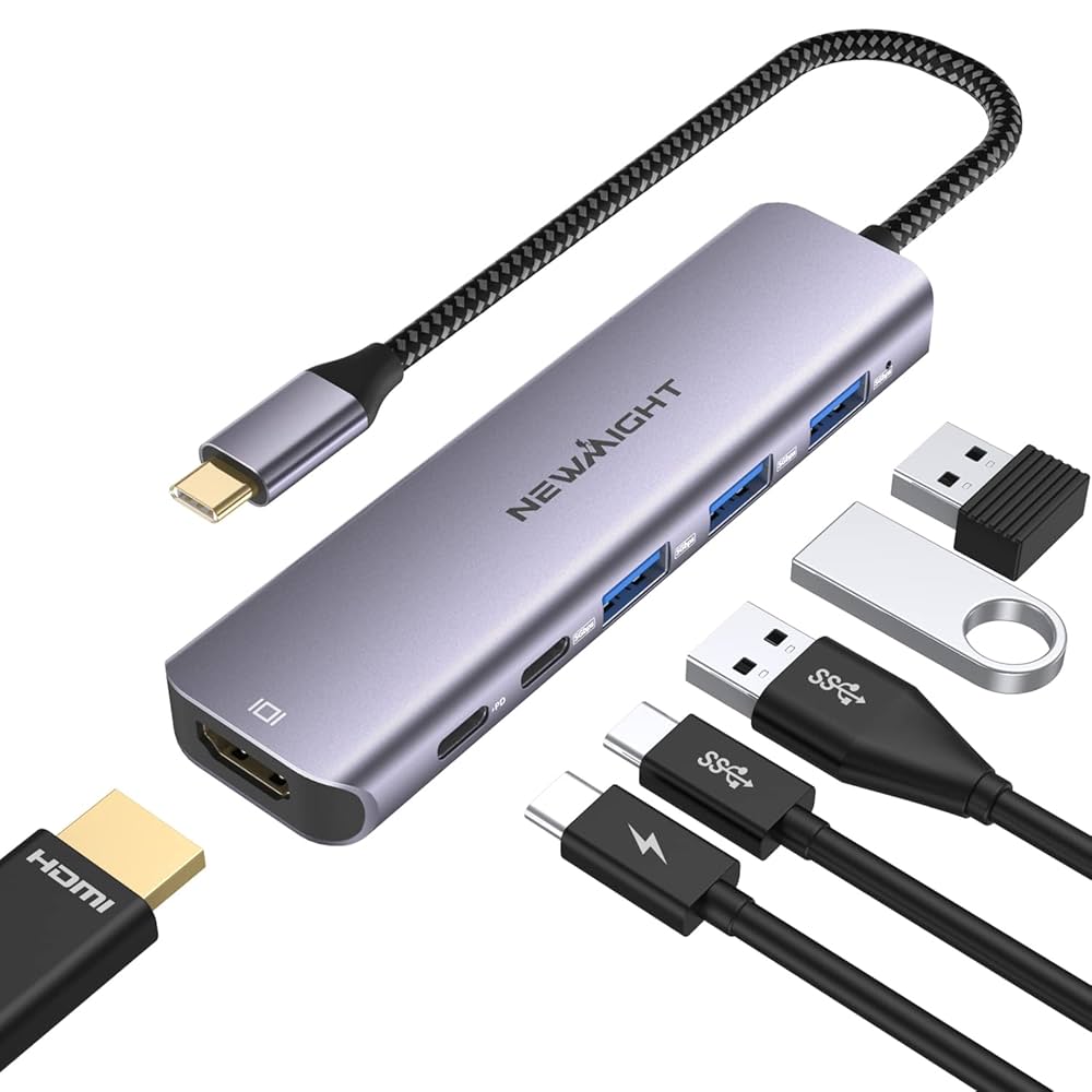 Amazon | USB C ハブ 6-in-1アダプタ hdmi type-c 4K@30HZ HDMI
